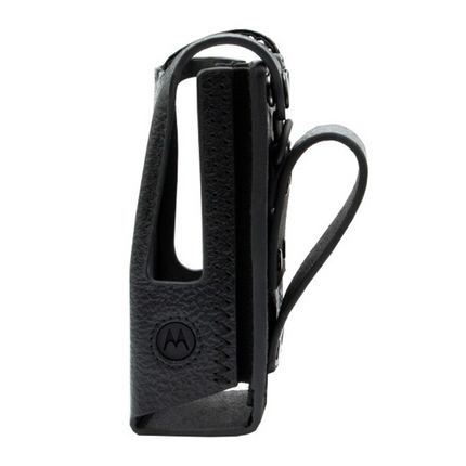 Motorola PMLN8663A Hard Leather Carry Case, 3” Fixed Belt Loop