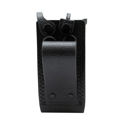 Motorola PMLN8663A Hard Leather Carry Case, 3” Fixed Belt Loop