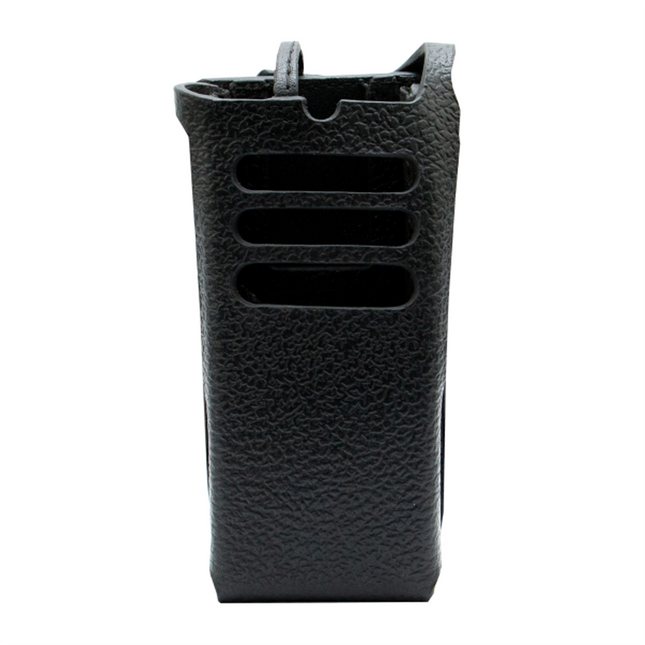 Motorola PMLN8666A Hard Leather Carry Case, 3” Fixed Belt Loop