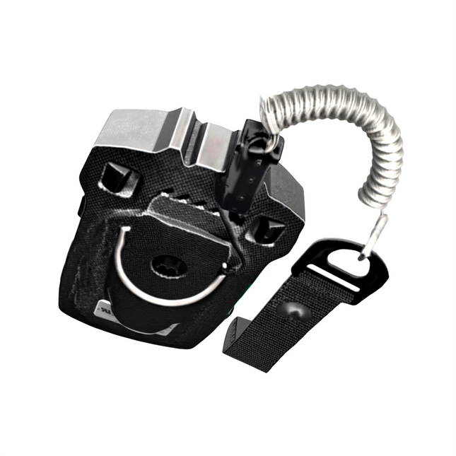Motorola PMLN8682A Coiled Tethering Kit for Remote Speaker Microphones showing flexibility and expansion reach.