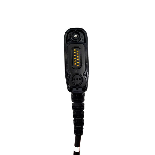 Close up of the Motorola XVP850 RSM showcasing the connector