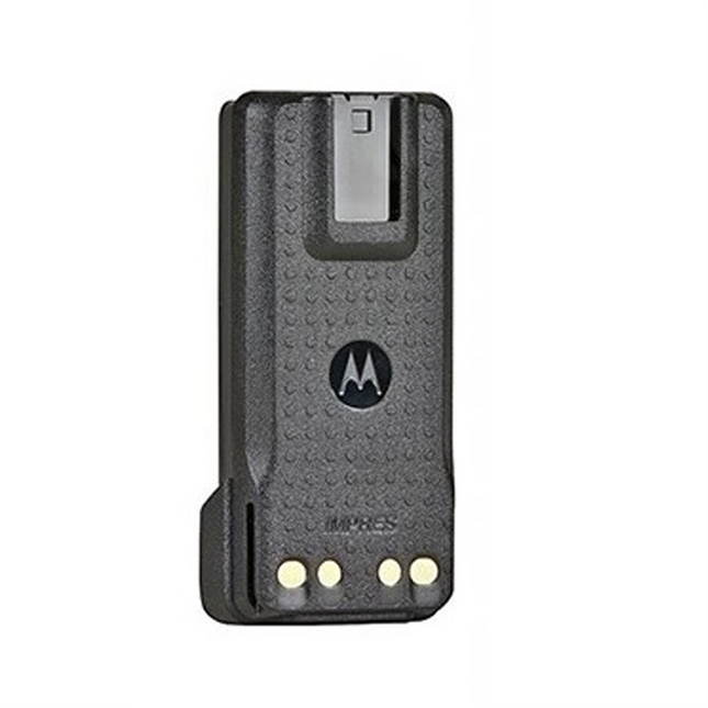 Front view of the Motorola PMNN4908AR Mag One 2200 mAh Li-Ion battery pack.