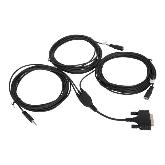 Hytera POA117 Foot PTT &amp; Sun Visor Microphone &amp; External Speaker Cable Kit