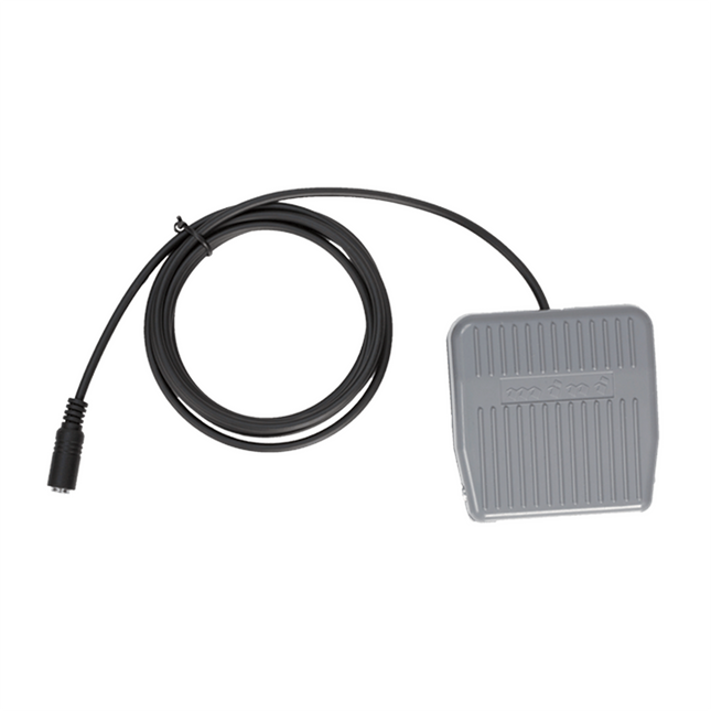 Top view of the Hytera POA85 heavy-duty external hands-free foot switch PTT pedal.