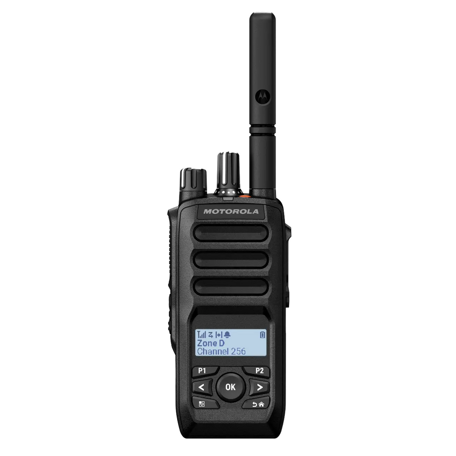Motorola R5 Side View Motorola R5 Portable Two-Way Radio with Display and Limited Keypad ...