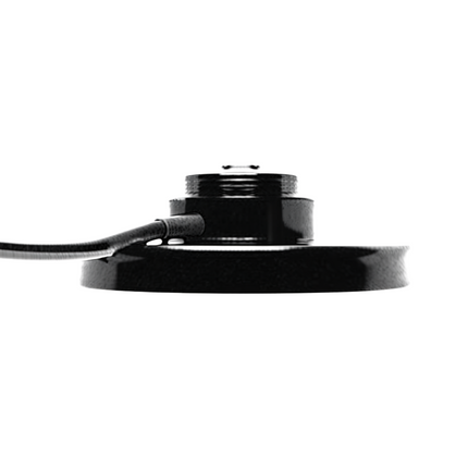 Close-up of the pre-terminated Mini-UHF connector on the PCTEL RBGPLI magnetic antenna mount cable.