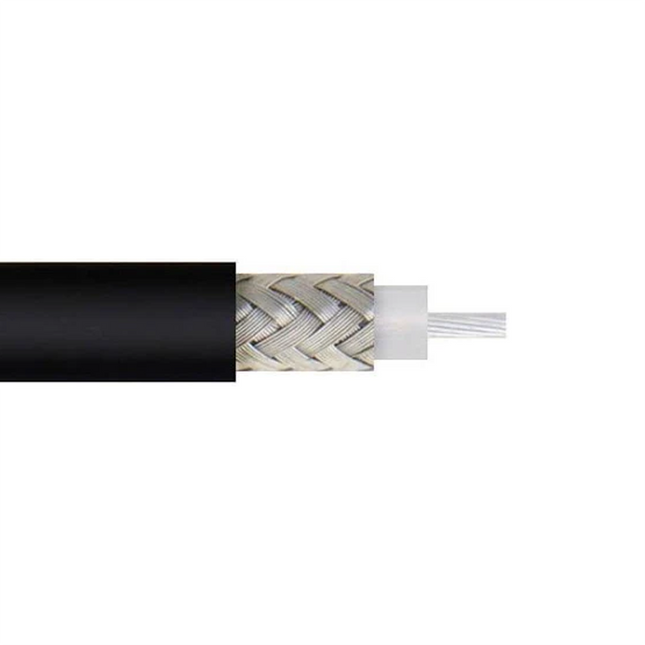 Atlantic Radio RG58 Flexible 50 Ohm Coax Cable | 1-Foot (12-Inches)