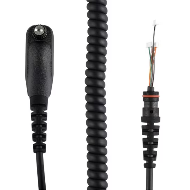 Motorola RLN6074A Remote Speaker Microphone (RSM) Replacement Coil Cord Kit