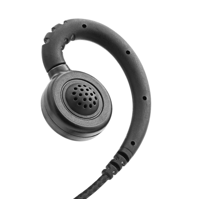Atlantic Radio SWVL1W-M14 1-Wire Swivel Earpiece with In-line PTT and Mic