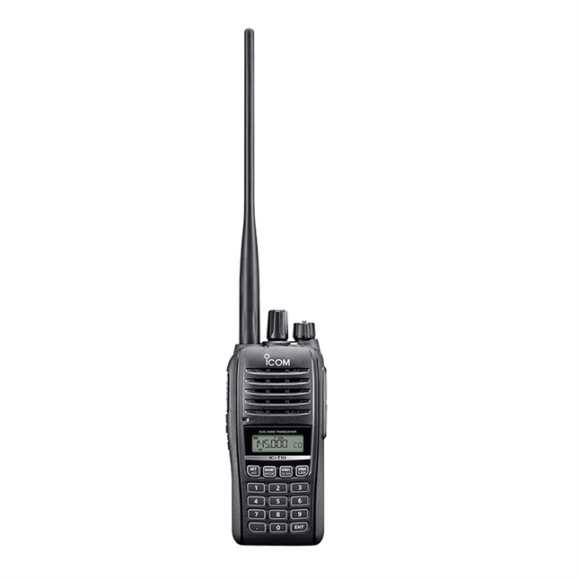 Icom T10 VHF UHF Dual Band Handheld - Rugged and Compact