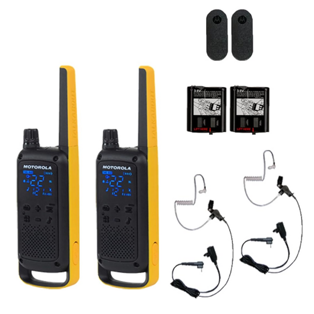 Motorola TALKABOUT T470 FRS Two-Way Radio - Weatherproof with Extended Range and Alerts