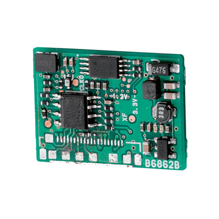 Angle layout view of the Icom UT125 01 AES and DES internal encryption circuit board designed for mobile transceivers.