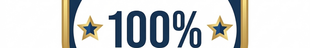 100% Satisfaction Guaranteed seal for Atlantic Radio, provider of professional two-way radios and accessories