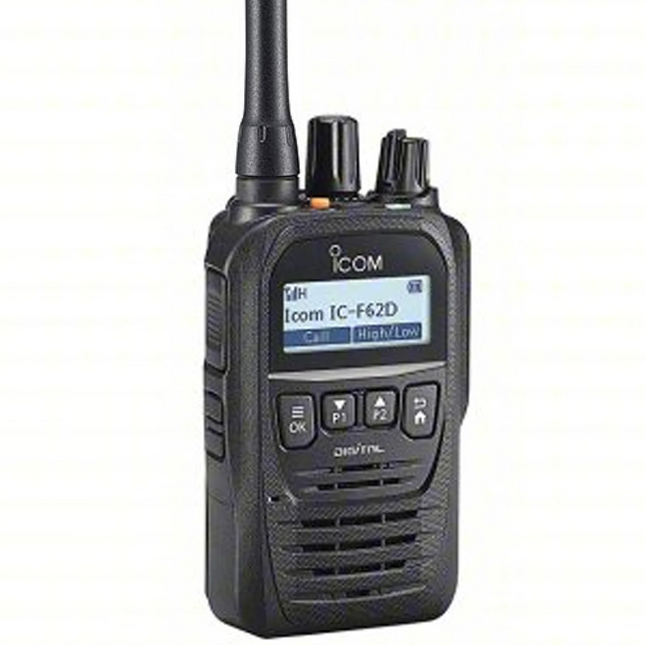 Icom F62DUL Intrinsically Safe UHF Two-Way Radio - Digital/Analog, IP67, GPS, Bluetooth