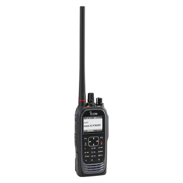 Icom F7010T VHF P25 Trunking Compact Portable Two-Way Radio | Display & Full Keypad