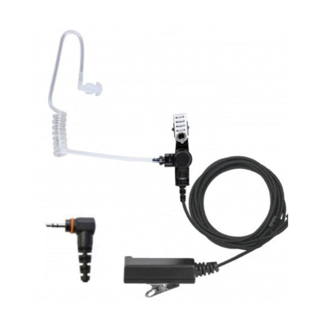 Atlantic Radio AT+2W-H8 In-Ear Dual Wire Earpiece w/ Lapel PTT & Microphone - Atlantic Radio Communications Corp.