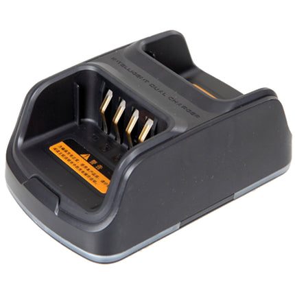 CH10A06-PS2002 Dual Pocket Charger for Hytera Portables - Atlantic Radio Communications Corp.
