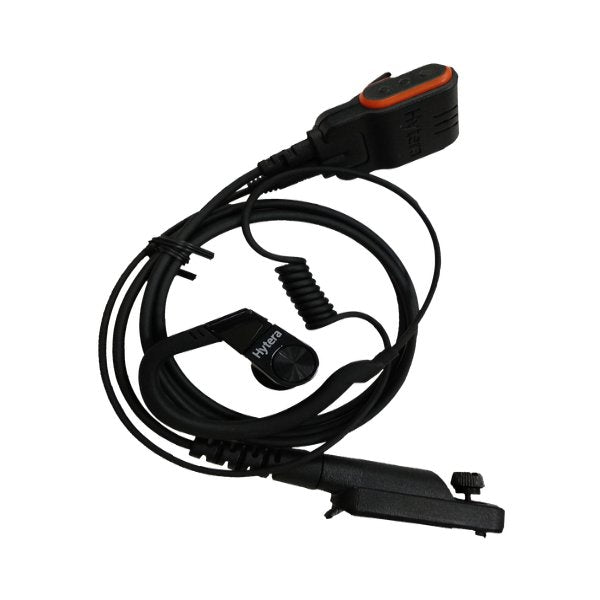 Hytera EHN33 C-Style Earloop Earpiece With PTT & Mic Cable - Atlantic Radio Communications Corp.
