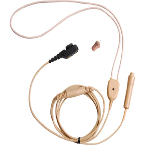 Hytera EWN09 2-Wire Earpiece With Wireless Earphone And Neck Loop EWN11+POA42, Directly Attached To Radio, Beige - Atlantic Radio Communications Corp.