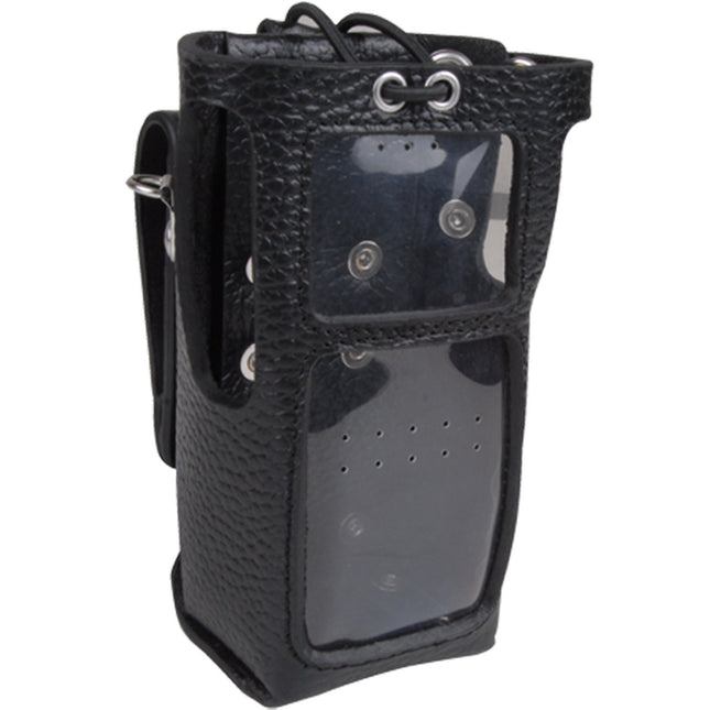 Hytera LCY006 Leather Carrying Case With LCD Display and Keypad, For Thick Battery - Atlantic Radio Communications Corp.