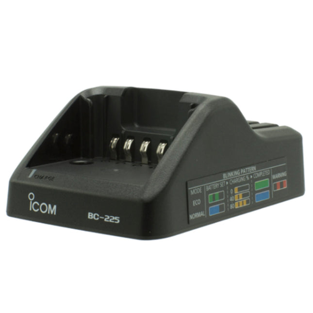 Icom BC225 Charger for Two Way Radio - Smart Rapid Charger - US Plug (100-240V) - Atlantic Radio Communications Corp.