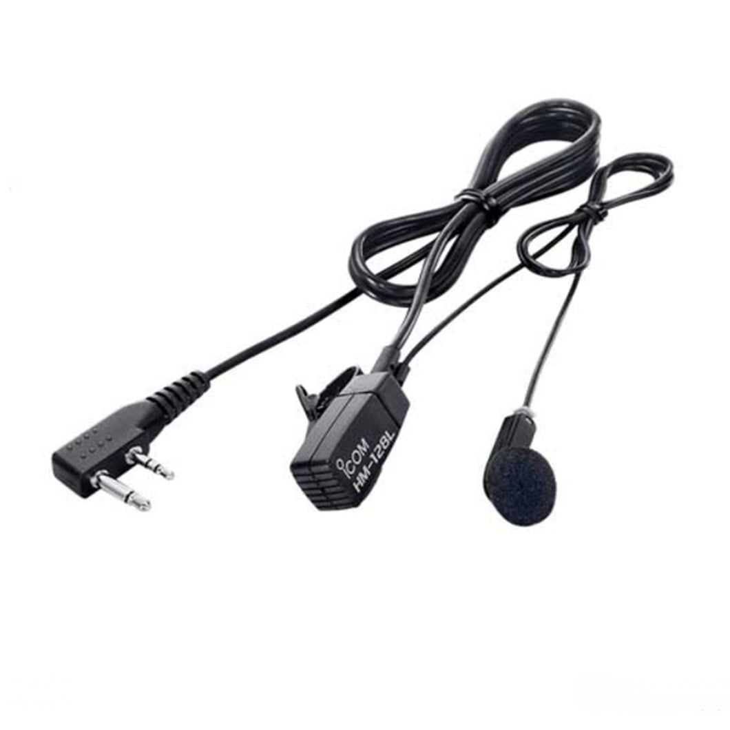 Icom HM128L Earphone/Mic With 2-Pin Right Angle Connector - Atlantic Radio Communications Corp.