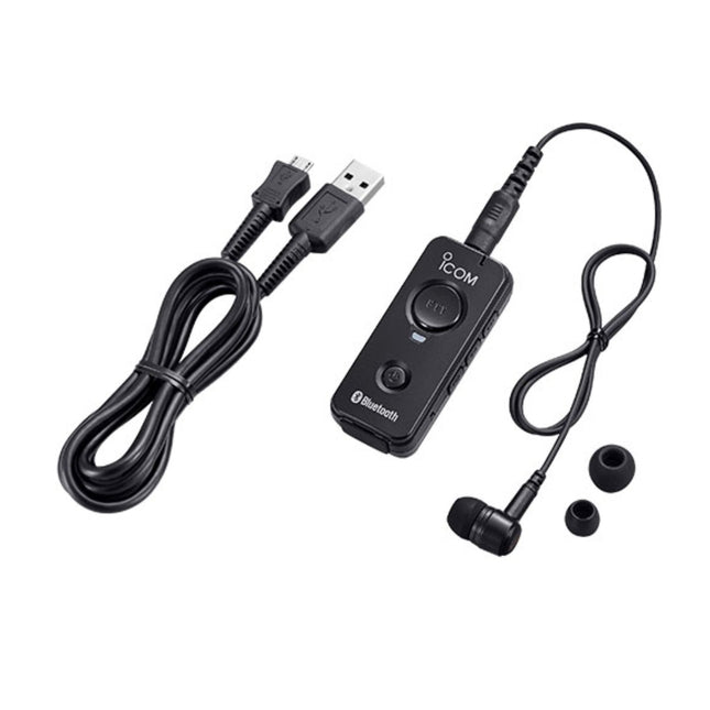 Icom VS3 Bluetooth Earpiece with Compact Lapel PTT & 3.5mm Jack - Atlantic Radio Communications Corp.