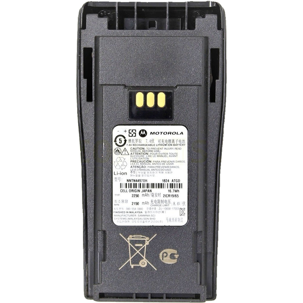 Motorola NNTN4497DR Battery for CP200 & CP200d - Li-Ion (2250mAh) - Atlantic Radio Communications Corp.