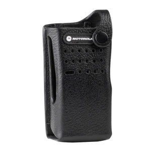 Motorola PMLN5864A Carry Case for Two-Way Radio - Hard Leather - 3" Fixed Loop - Atlantic Radio Communications Corp.