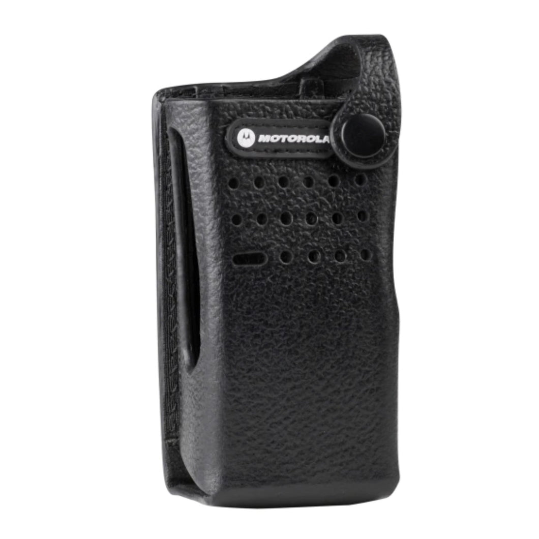 Motorola PMLN5864A Carry Case for Two-Way Radio - Hard Leather - 3